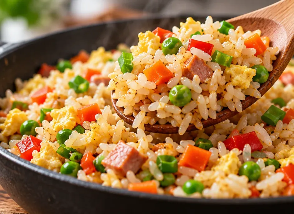 Outra foto de arroz Chinês com Legumes