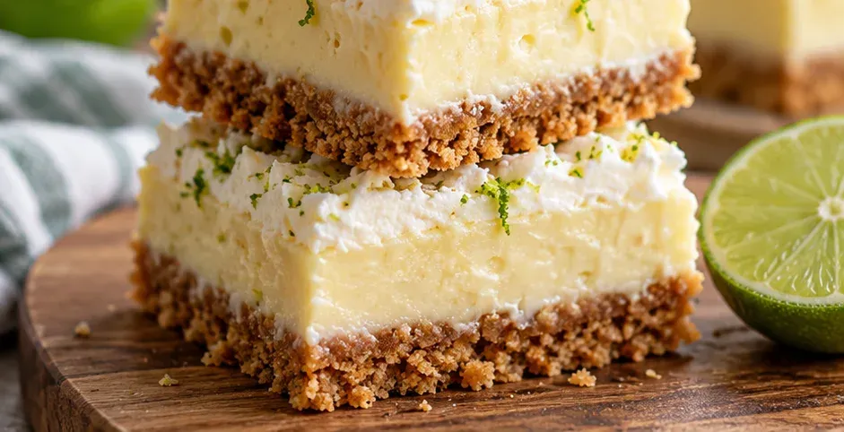 Outra foto de barrinhas de Key Lime Pie