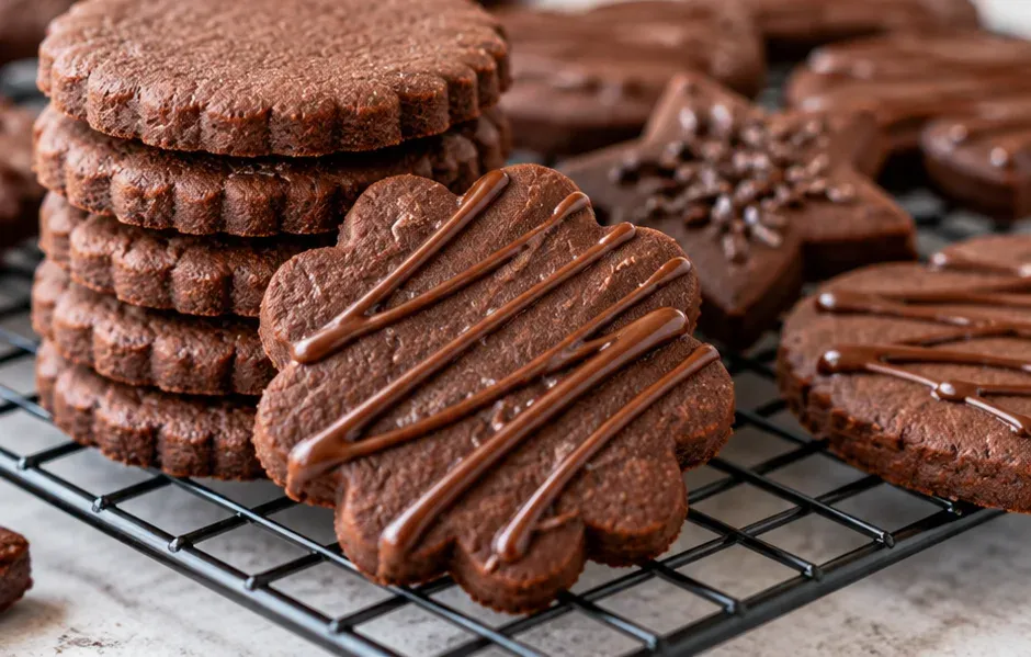 Outra foto de biscoito de Chocolate para Decorar (Massa que Não Deforma)