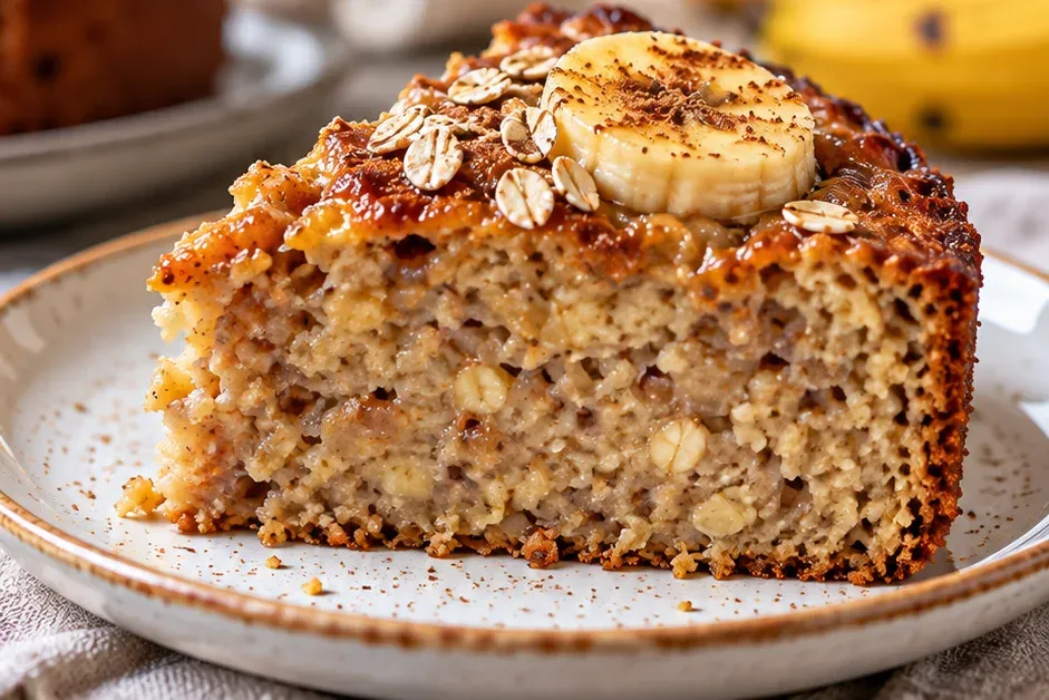Outra foto de bolo de Banana Fit com Aveia