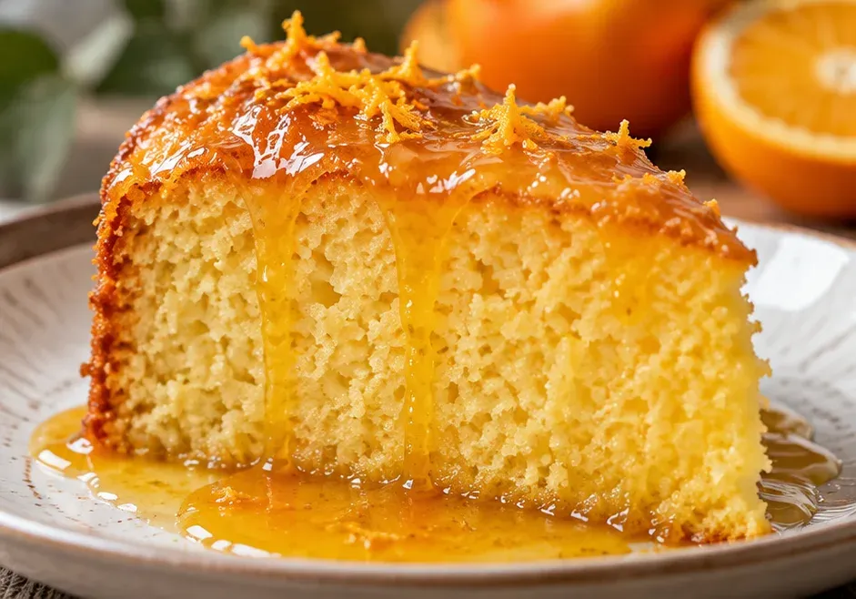 Outra foto de bolo de Laranja Fofinho com Calda