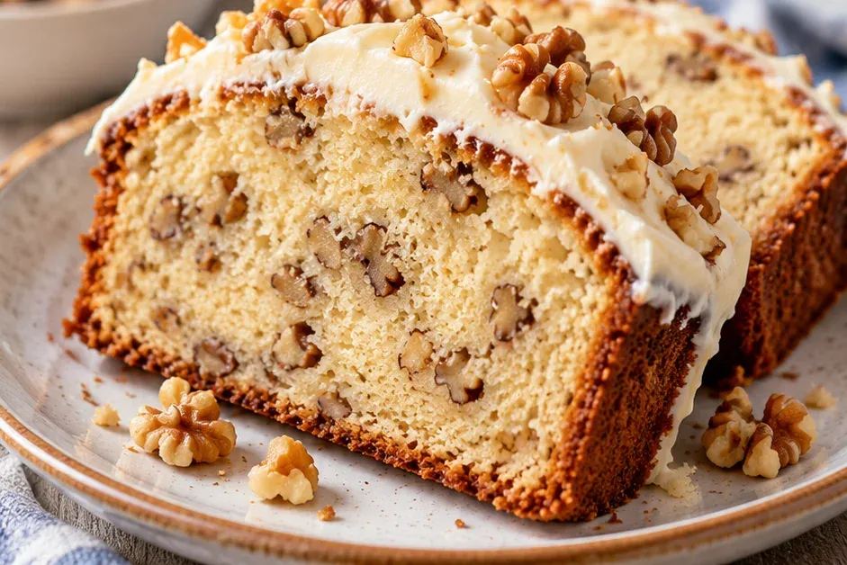 Outra foto de bolo Inglês com Cream Cheese e Nozes