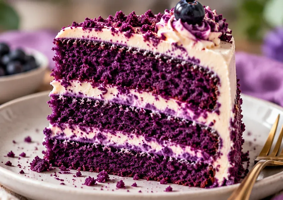Outra foto de bolo Purple Velvet