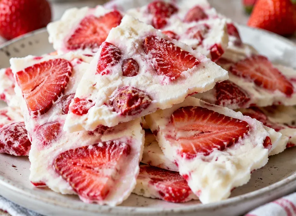 Outra foto de casquinha de Iogurte Congelado com Morango