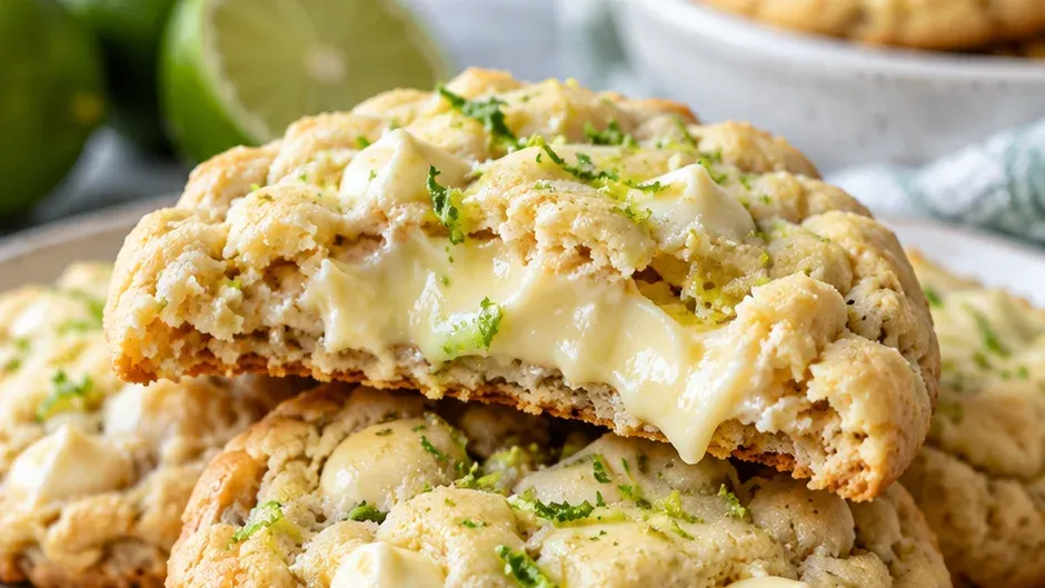 Foto de cookies de Key Lime Pie pronto para servir