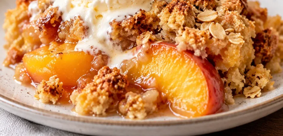 Outra foto de crumble de Pêssego Rápido em 30 Minutos