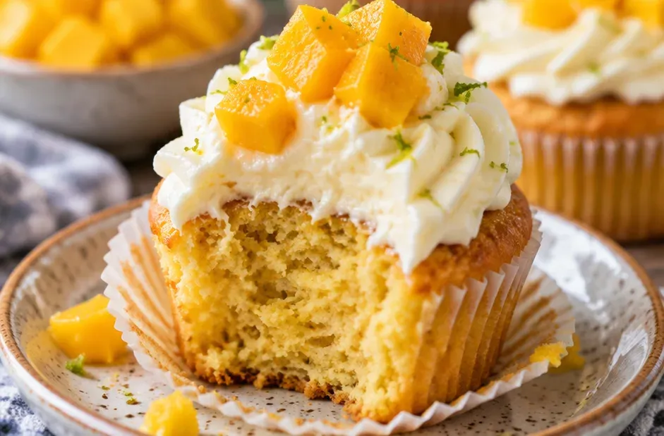 Outra foto de cupcakes de Manga com Cobertura de Cream Cheese