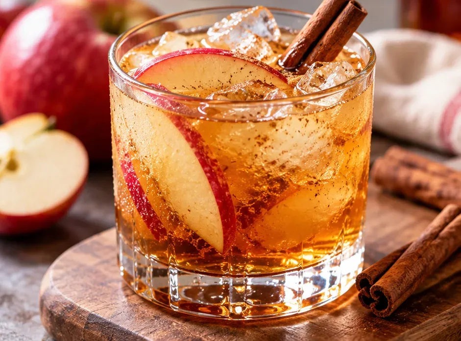 Outra foto de drink de Maçã com Bourbon e Canela