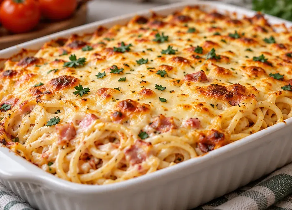 Outra foto de espaguete de Forno com Cream Cheese