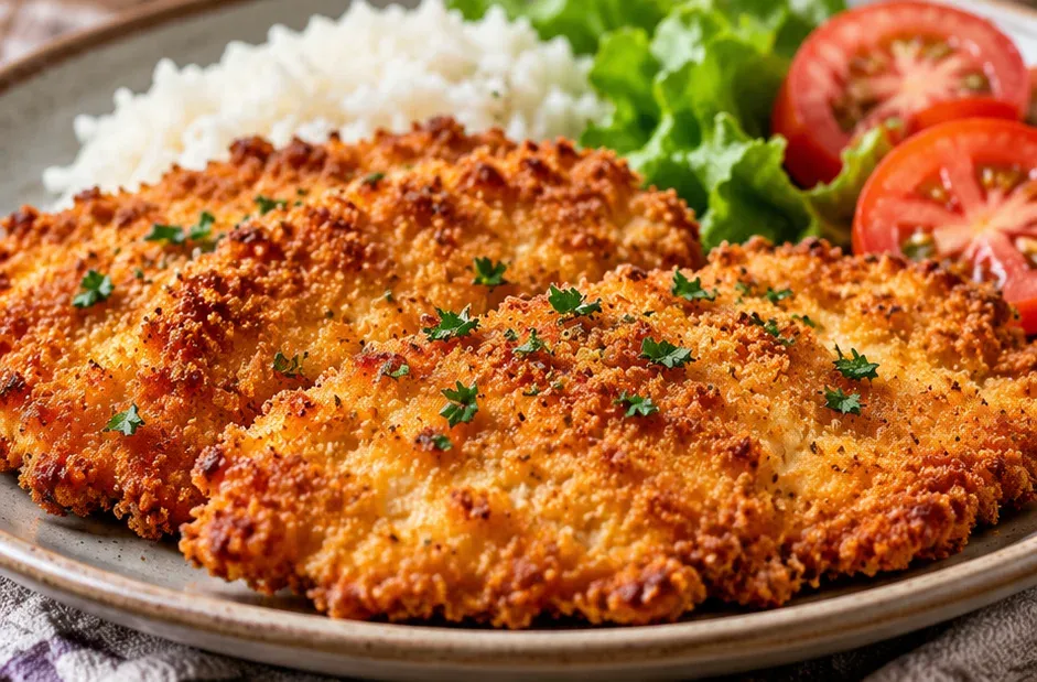 Outra foto de frango à Milanesa