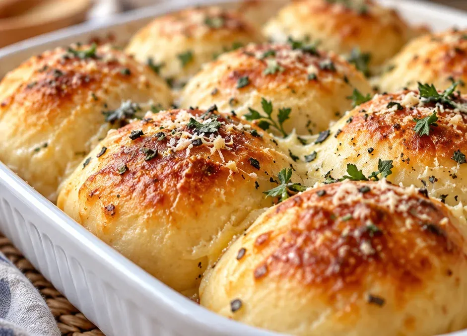 Outra foto de frango com Queijo e Bolinhos de Massa no Forno