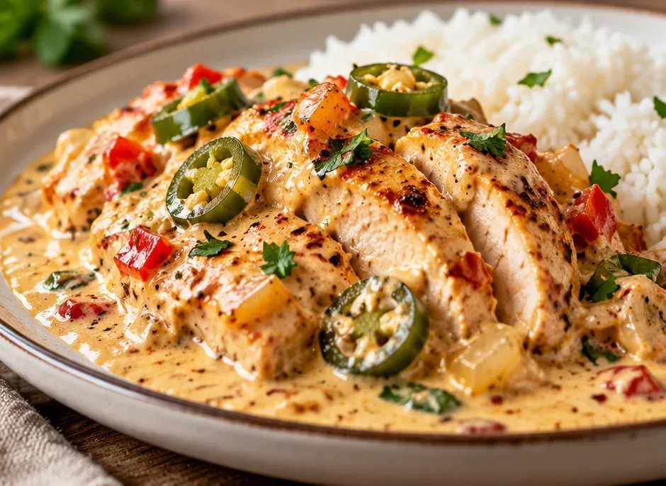 Outra foto de frango Cremoso Apimentado com Jalapeño