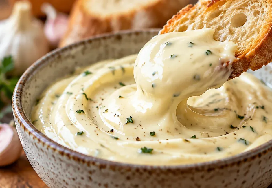 Outra foto de maionese Vegana de Alho (Aioli)