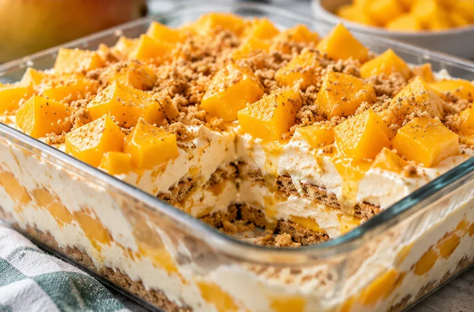Outra foto de mango Float: Pavê Gelado de Manga Estilo Filipino