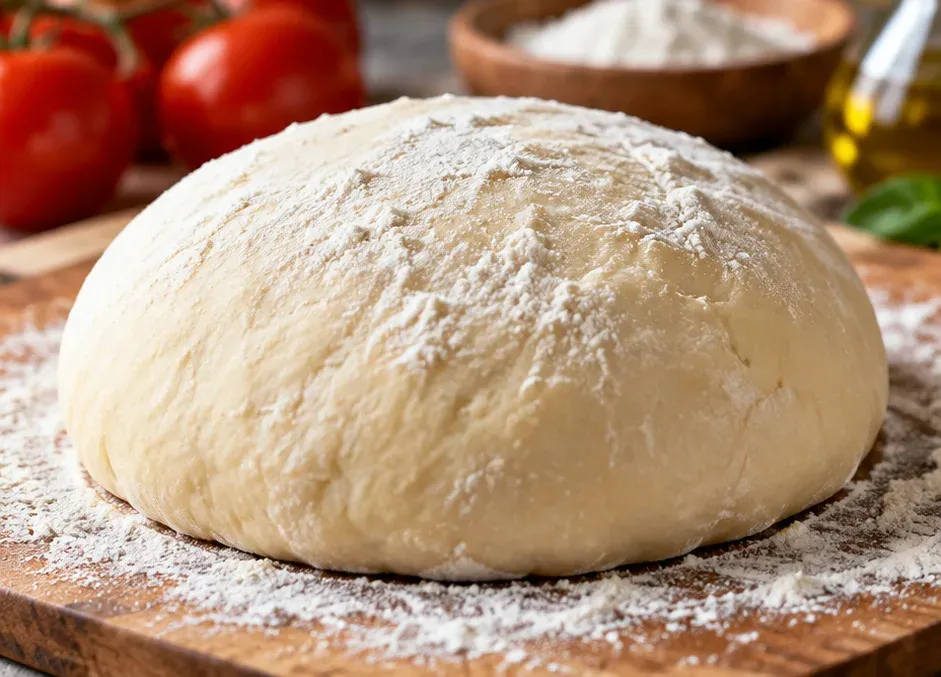 Outra foto de massa de Pizza Caseira Fácil