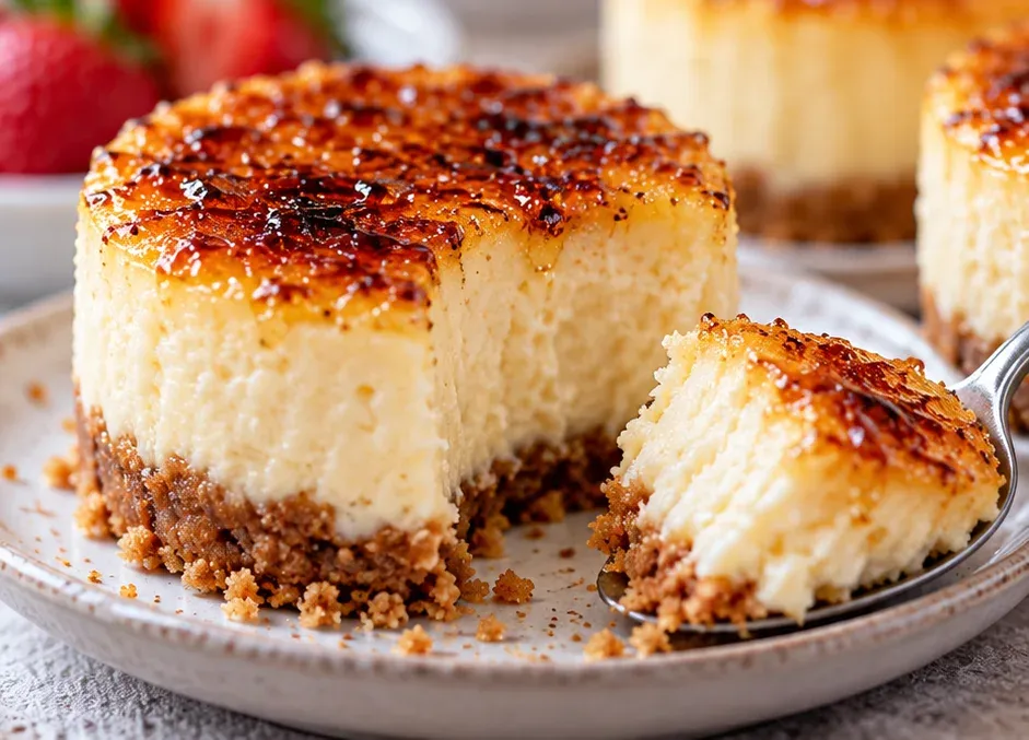 Outra foto de mini Cheesecakes de Crème Brûlée