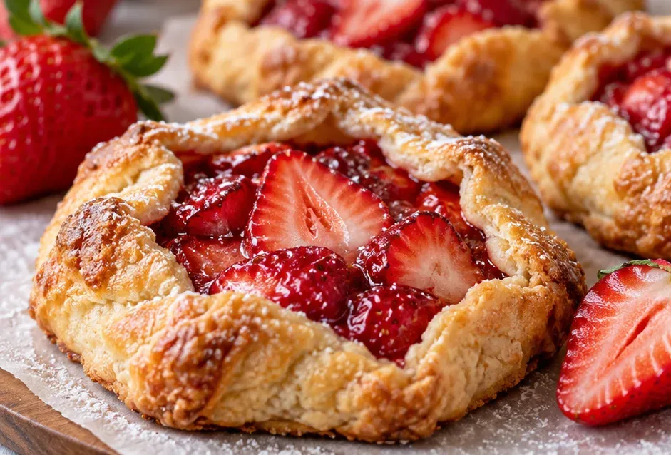 Outra foto de mini Galettes de Morango Rústicas