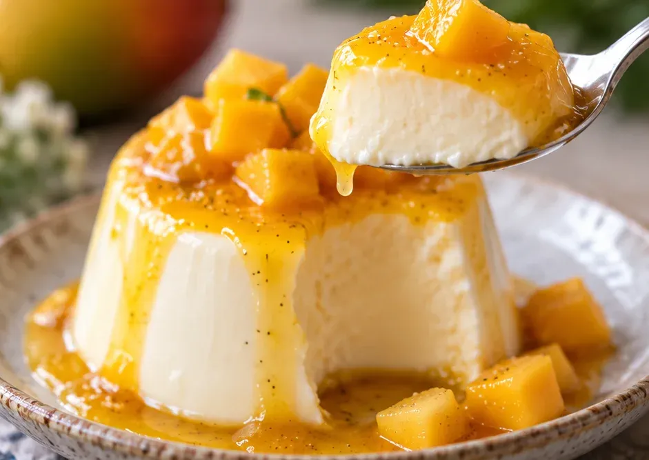 Outra foto de panna Cotta de Manga