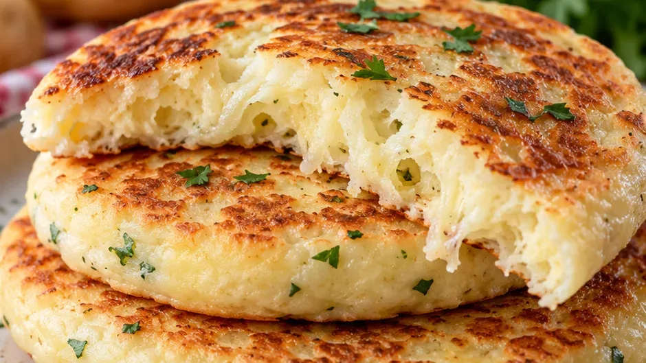 Foto de pão de Batata de Frigideira pronto para servir