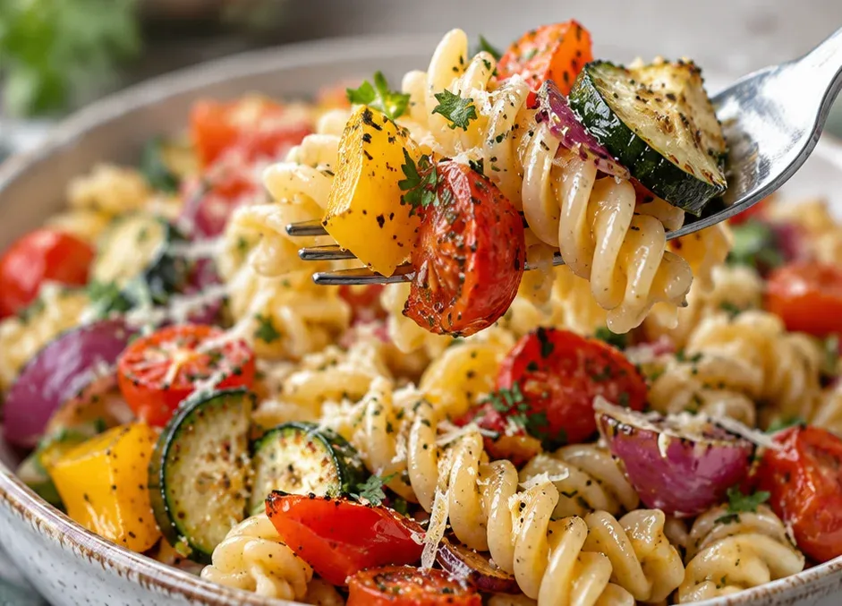 Outra foto de salada de Macarrão com Legumes Assados