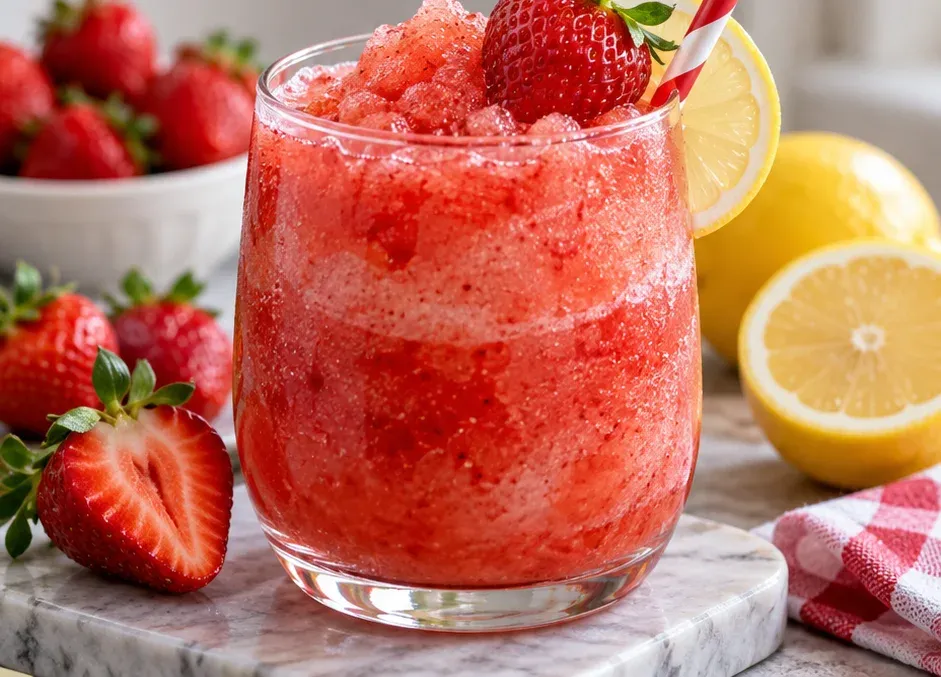 Outra foto de slush de Limonada com Morango