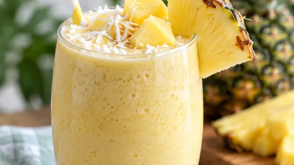 Foto de smoothie de Abacaxi Refrescante pronto para servir