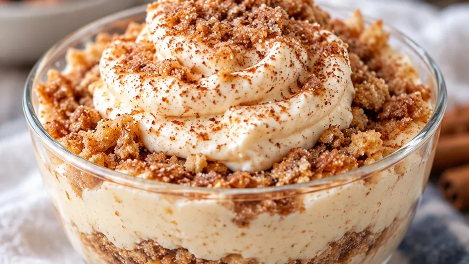 Foto de sobremesa de Colher de Canela e Açúcar (Snickerdoodle) pronto para servir
