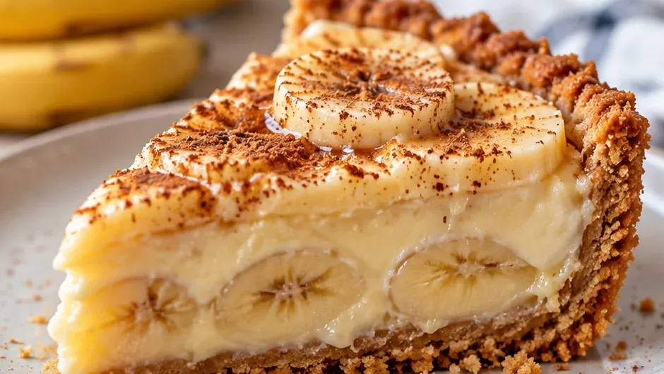 Foto de torta Cremosa de Banana pronto para servir