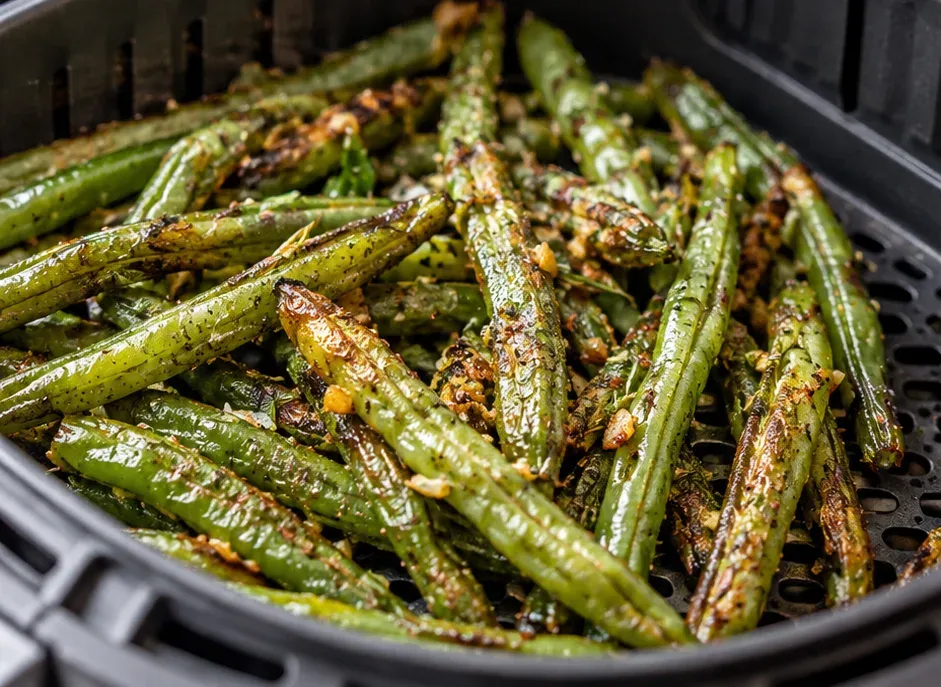 Outra foto de vagem Congelada na Air Fryer